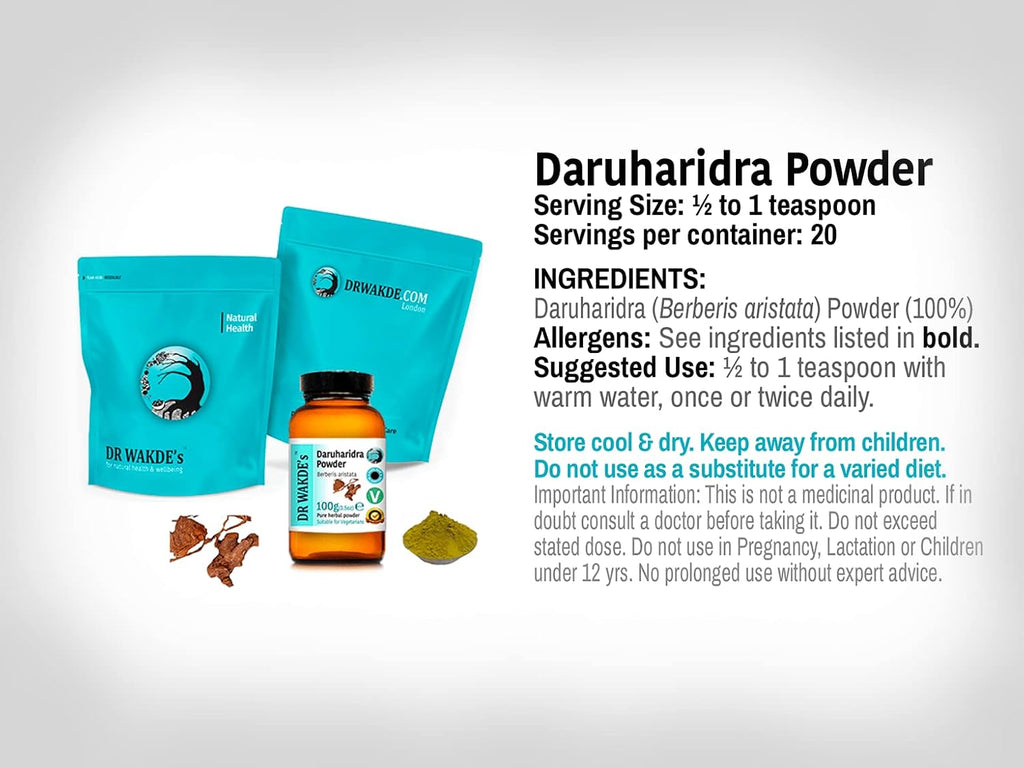 DR WAKDE's Daruharidra en Polvo (Berberis aristata) - 100g