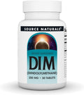 Source Naturals DIM, Diindolylmethane 200mg with BioPerine, Vitamin E & More - 30 Tablets