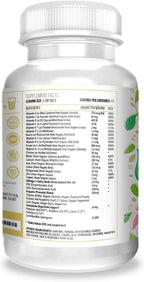 Actif Organic Prenatal Vitamins with 25+ Vitamins, DHA, EPA and Omega 3 - 90 Capsules