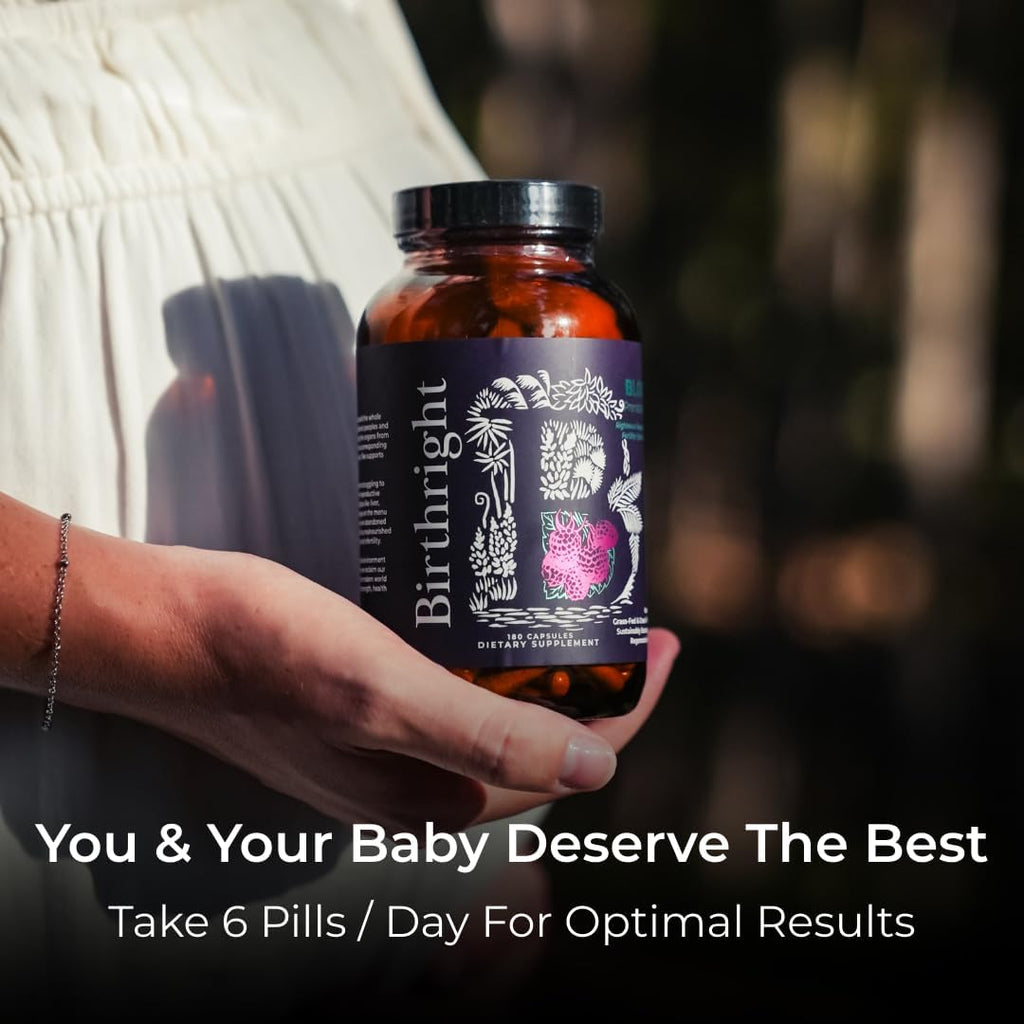 Birthright Bloom Suplemento Prenatal – Alimento Integral de Origen Animal con Hígado, Huevas, Médula Ósea y Colostro
