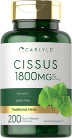 Carlyle Cissus Quadrangularis - 200 Cápsulas - Suplemento de Hierbas Tradicional