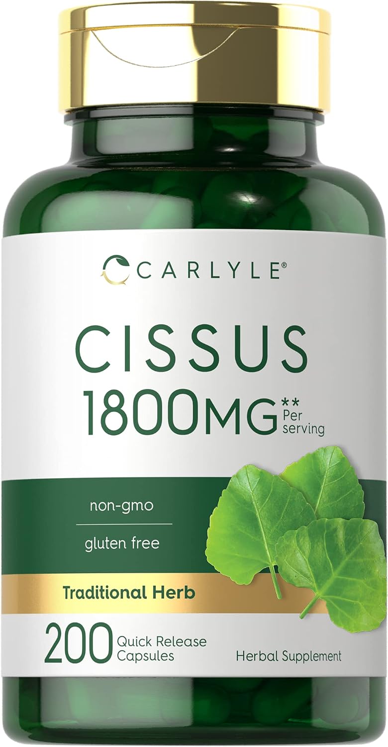 Carlyle Cissus Quadrangularis - 200 Cápsulas - Suplemento de Hierbas Tradicional