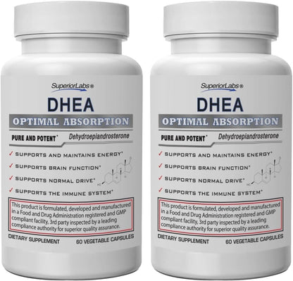 Superior Labs DHEA 100 mg - 60 Cápsulas Vegetales - Sin OGM – Image 10