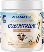 Vitamatic Calostro Bovino 30% IgG en Polvo - Sabor Vainilla - 72g (30 porciones)