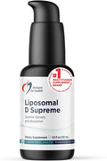 Liposomal D Supreme de Designs for Health - Vitamina D3 2500 UI + K1 y K2 (MK-4, MK-7) - Fórmula Liposomal - 100 Servicios (50 ml)