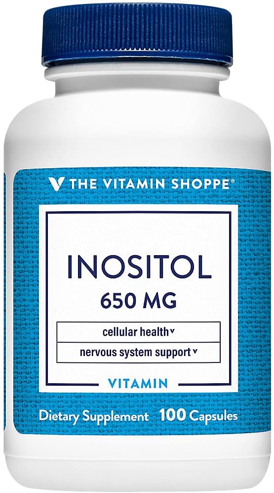 The Vitamin Shoppe Inositol 650 mg, 100 Cápsulas – Suplemento Dietético