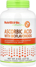 NutriBiotic Ácido Ascórbico Puro con Bioflavonoides, 227 g (8 oz)