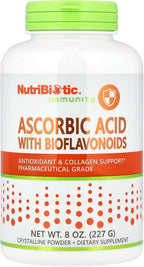 NutriBiotic Ácido Ascórbico Puro con Bioflavonoides, 227 g (8 oz)