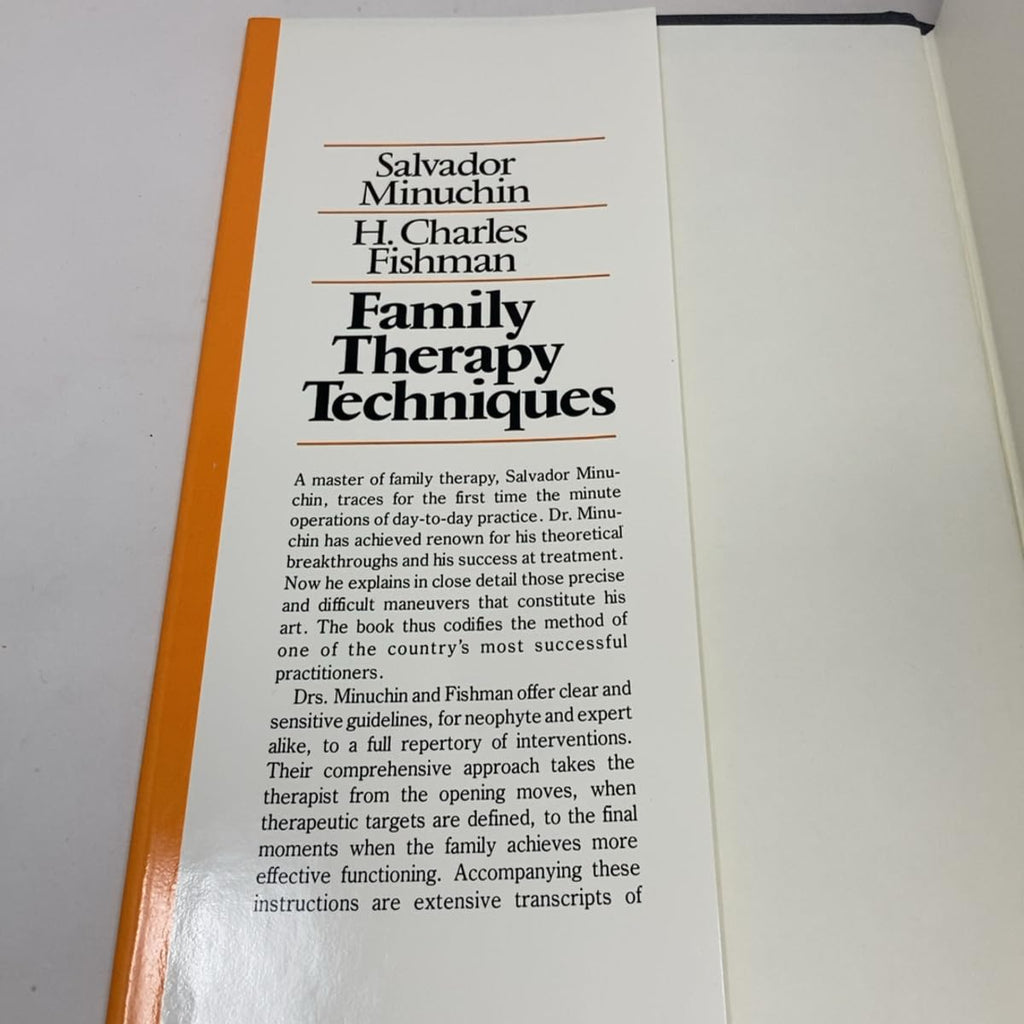 Family Therapy Techniques de Salvador Minuchin y H. Charles Fishman - Tapa dura