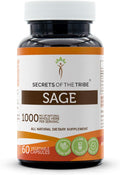 Secrets of the Tribe Sage 60 Cápsulas, 1000 mg, Hojas Secas de Salvia (Salvia officinalis)
