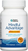 DOCTORS' PREFERRED Mindful Advantage Suplemento para la Memoria y Concentración - 30 Comprimidos
