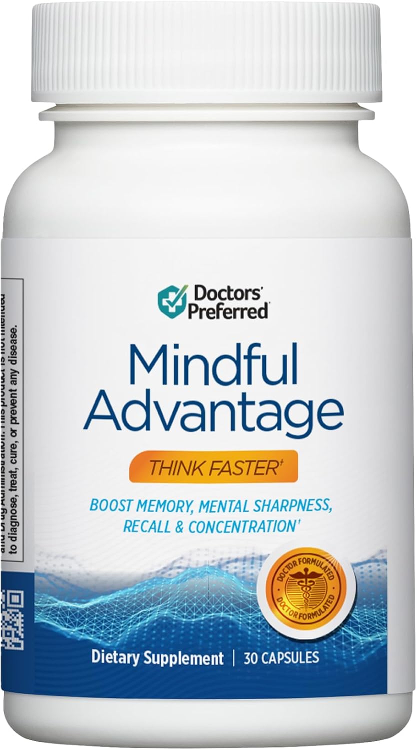 DOCTORS' PREFERRED Mindful Advantage Suplemento para la Memoria y Concentración - 30 Comprimidos