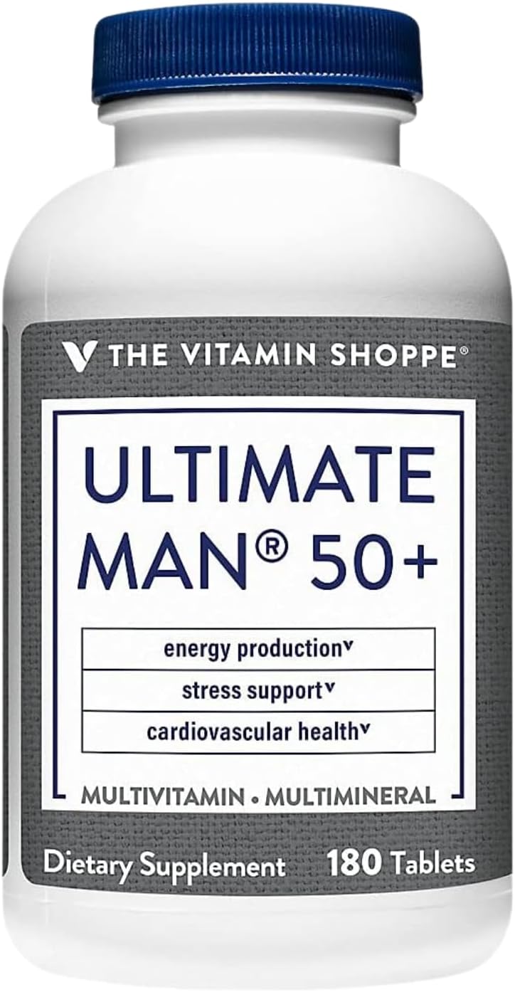 The Vitamin Shoppe Ultimate Man 50+ Multivitamínico - 180 comprimidos