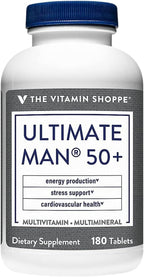 The Vitamin Shoppe Ultimate Man 50+ Multivitamínico - 180 comprimidos