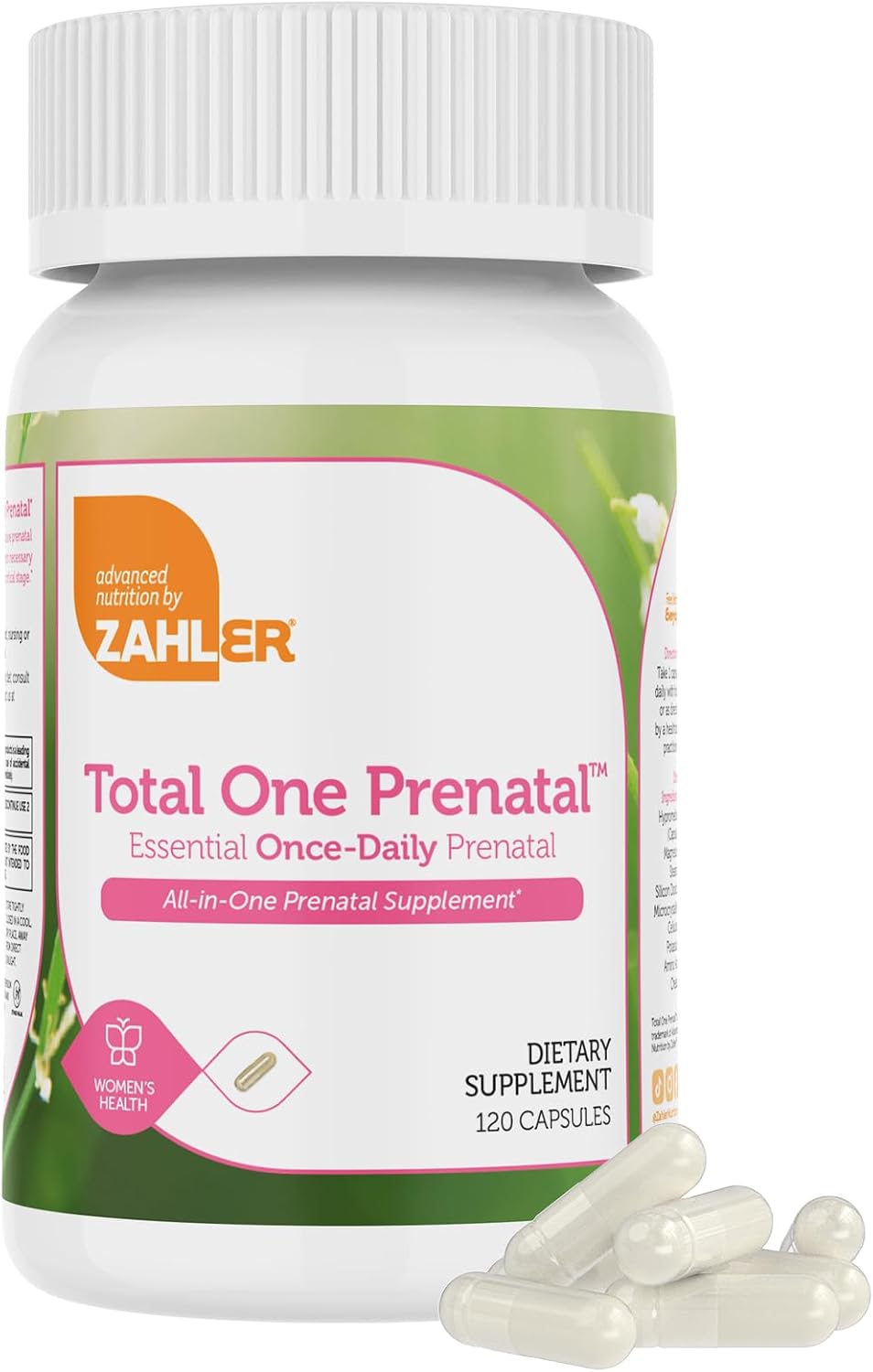 Zahler Total One Prenatal - Multivitamin Complex for Pregnancy, 90 Capsules