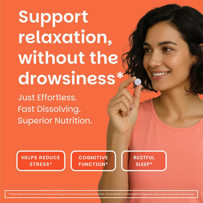 EZ Melts L-Teanina 200 mg - Suplemento para – Mejora de la calidad del descanso nocturno. – Image 2