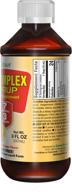Germa Jarabe Complejo B - Suplemento de Vitaminas B, Sin Azúcar, Sabor Naranja, 237 ml