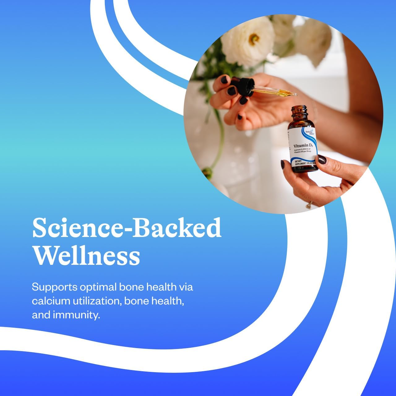 Seeking Health Vitamin D3 Drops - 2000 IU por gota, 900 dosis