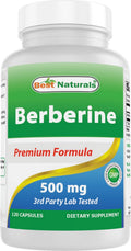 Best Naturals Berberina 500 mg, 120 Cápsulas