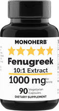 Fenugreek 10:1 Extract - 1000 mg per Serving - 45 Servings
