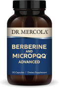 Dr. Mercola Berberine and MicroPQQ Advanced - Suplemento con Berberina y MicroPQQ para la Salud Metabólica y Mitocondrial - 90 Cápsulas