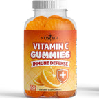 NEW AGE Vitamin C Gummies - Gominolas de Vitamina C con Sabor Naranja - Sin Gluten - 120 Gominolas