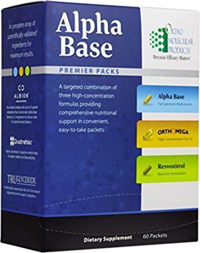 Ortho Molecular - Alpha Base Premier Packs - 60 COMP.