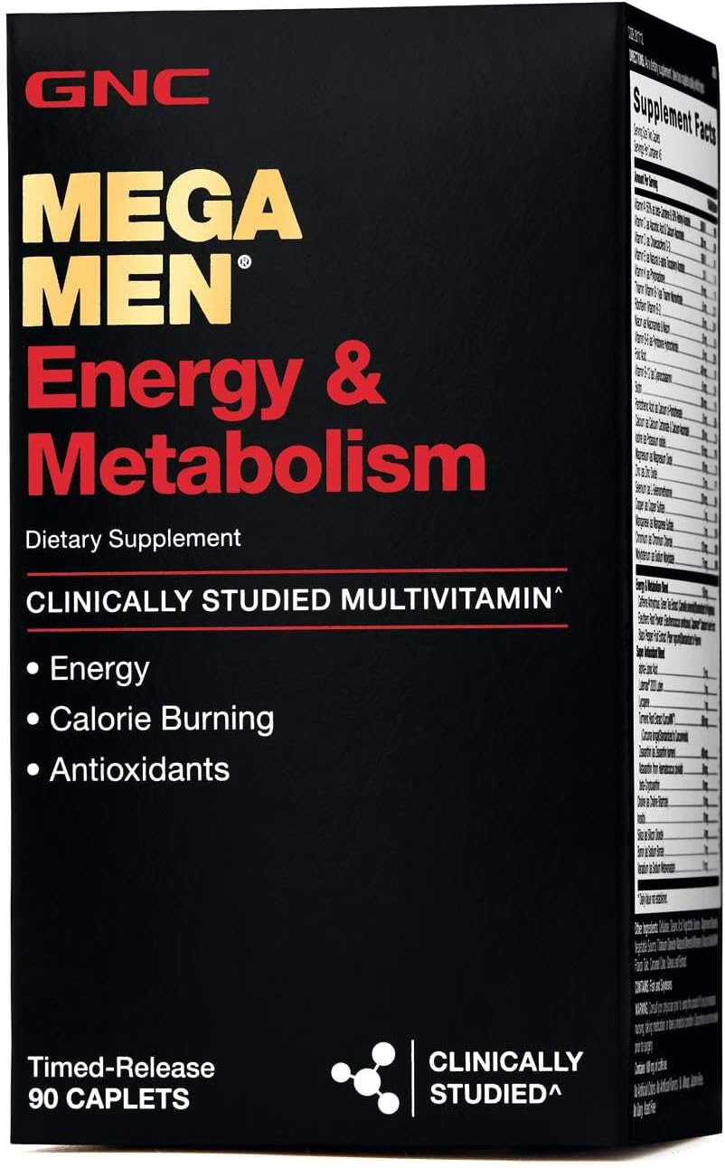GNC Mega Men Energy & Metabolism Multivitamin - 90 Tablets