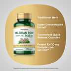 Piping Rock Valerian Root Capsules | 120 Capsules | Concentrated Extract | Herbal Supplement | Non-GMO, Gluten-Free