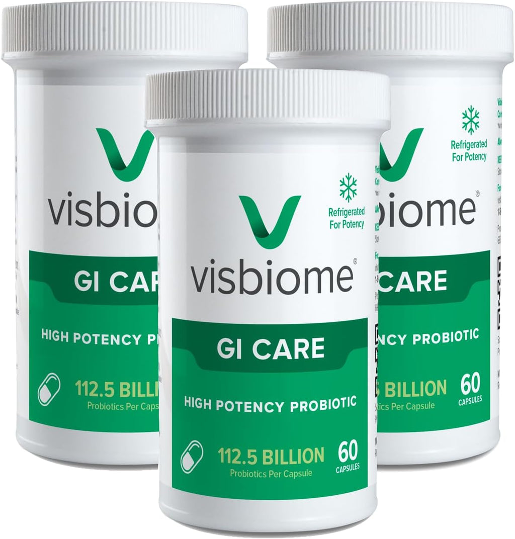 Visbiome® GI Care - Probiótico de Alta Potencia - 112.5 Mil Millones UFC - 180 Cápsulas