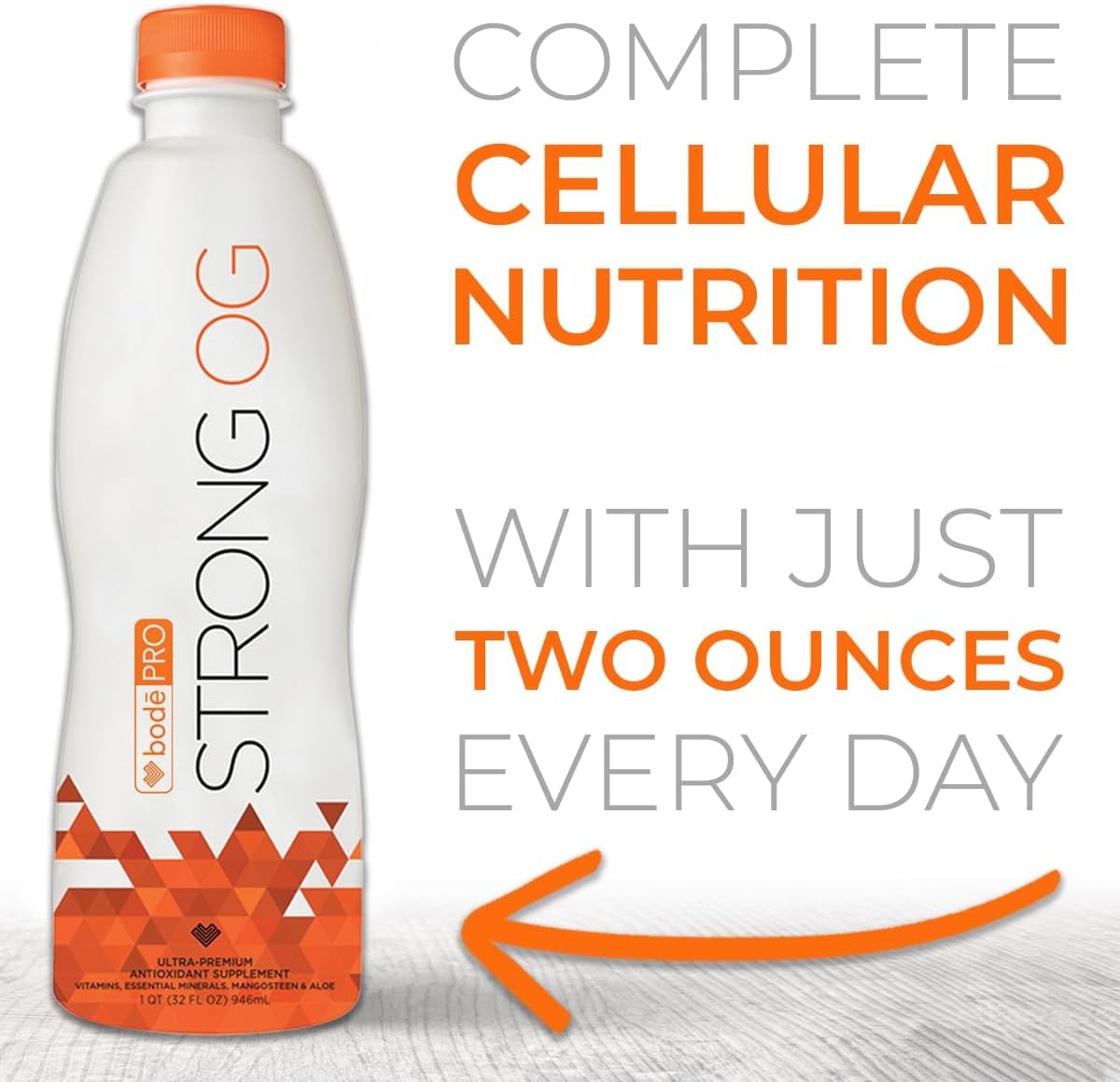 BodePRO Strong OG Antioxidante Líquido con Vitaminas y Minerales - 946 ml