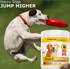 Amazing Omega 3 para Perros - 90 Masticables Blandos sabor Bacon - Apoyo para Piel, Pelaje y Articulaciones
