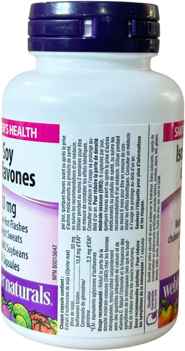 Webber Naturals Soya Isoflavones 50 mg, 90 Capsules