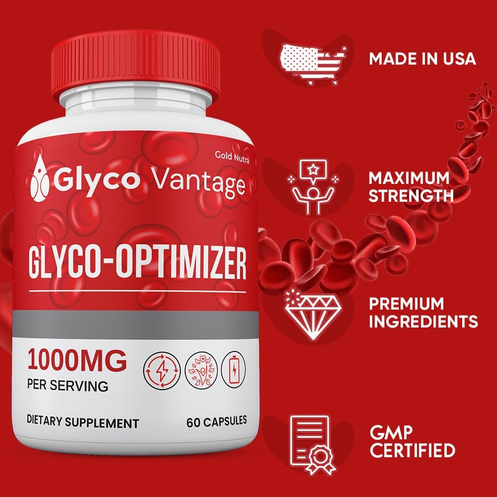 Glyco Vantage Glyco Optimizer Cápsulas (2 Envases) – Suplemento Natural para Apoyo Sanguíneo