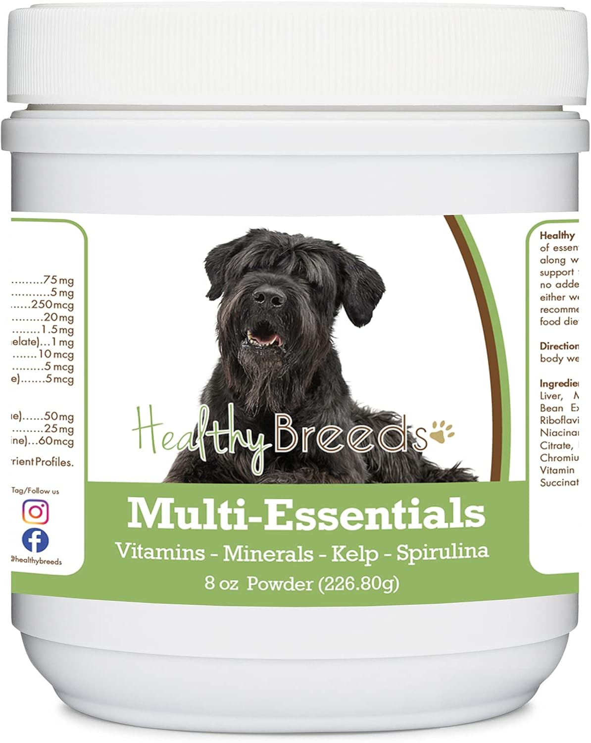 Healthy Breeds Black Russian Terrier Multi-Essentials Powder for Dogs - 227 g