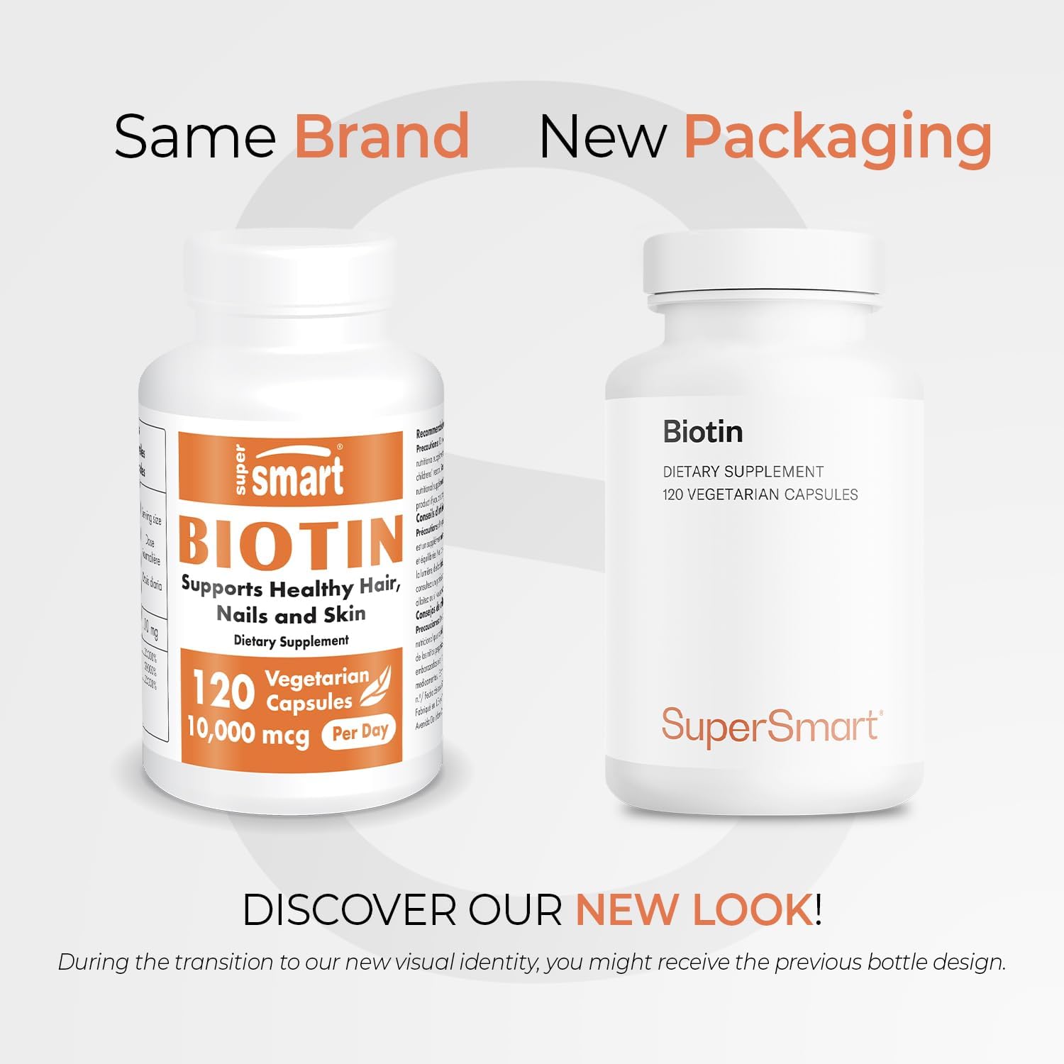 Supersmart Biotina 10.000 mcg - 120 Cápsulas Vegetales