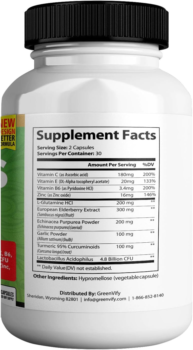 Tonic Greens Max, Suplemento de apoyo inmunológico de potencia extra, 60 cápsulas