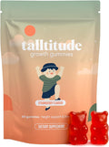 Growth Gummies - Natural Height Support & Bone Strength Supplement for Kids & Teens with Vitamin D, Calcium, Ashwagandha, L-Arginine - 60 Gummies