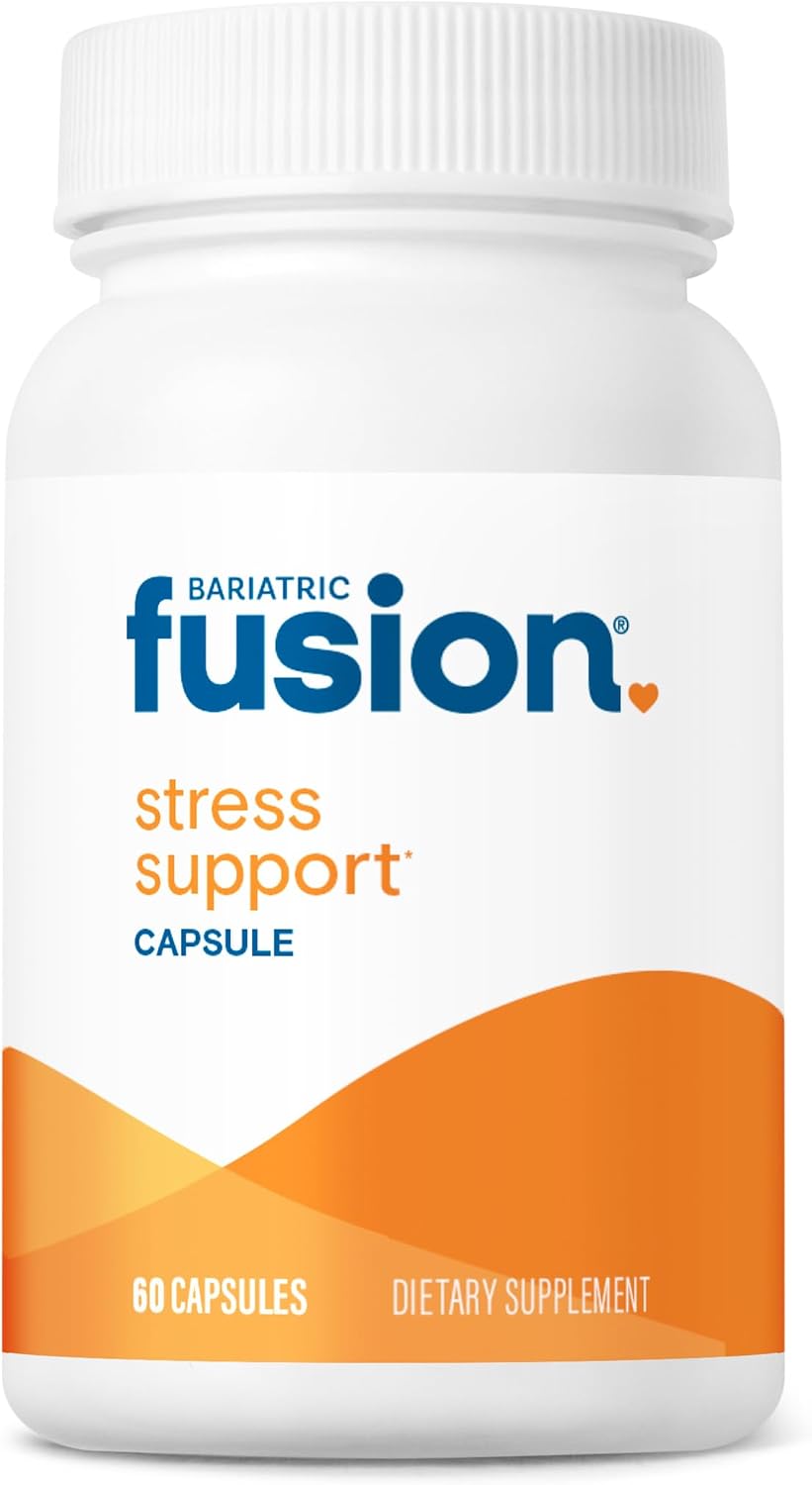 Bariatric Fusion Stress Support* | Suplemento Vegano con Magnesio y Ashwagandha | Complemento Diario para Mujeres y Hombres | Sin Gluten, Lácteos ni Soja | No-GMO | 60 Cápsulas