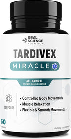 Real Science Tardivex - Suplemento de soporte nervioso con Vinitrox, GABA y vitaminas B - 60 cápsulas