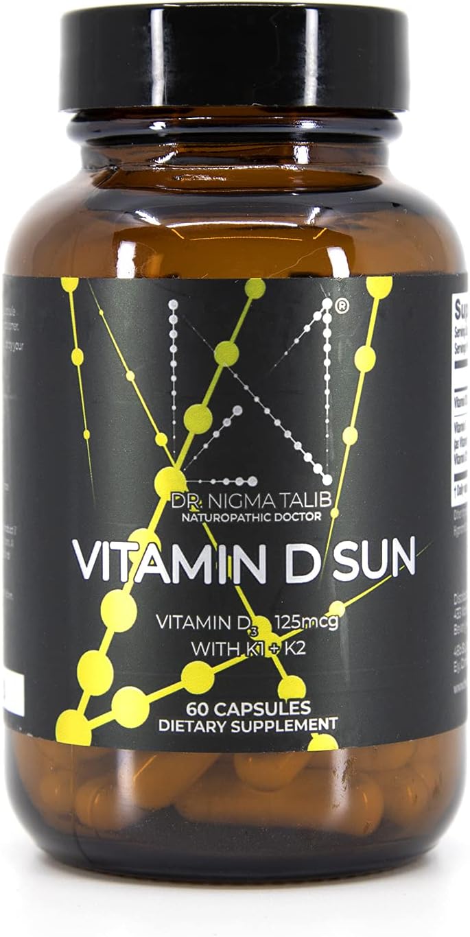 DR. NIGMA Vitamina D3 5000 UI con K1 y K2 - 60 Cápsulas