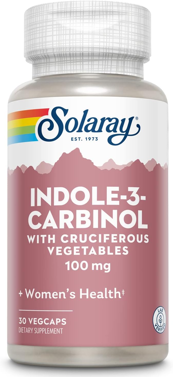 SOLARAY Indol-3-Carbinol 100mg - 30 Cápsulas