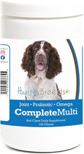 Healthy Breeds Multivitamínico Todo en Uno para Perros English Springer Spaniel - 120 Masticables Blandos