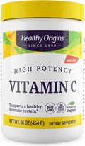 Healthy Origins Vitamina C en Polvo 1.000 mg (Sin OMG, Alta Potencia, Apoyo Inmunológico, Vegano) 454 g