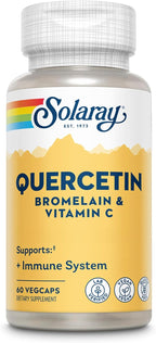 SOLARAY QBC Plex - Quercetin, Bromelain & Vitamin C - 120 Vegan Capsules