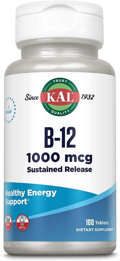 KAL Vitamina B-12 Metilcobalamina 1000 mcg - – El metabolismo energético normal. – Image 9