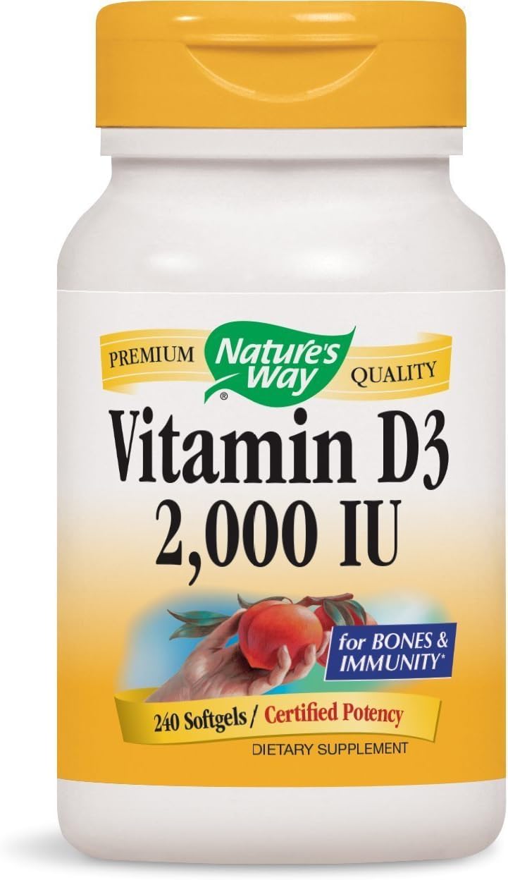 Vitamin D3 2000 IU, 240 Softgels (2 Pack)