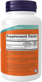 NOW Foods Selenium 200 mcg - 180 Veg Capsules