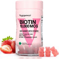 VEGEPOWER Gominolas de Biotina 10000mcg Veganas para el Mantenimiento del Cabello, Piel y Uñas