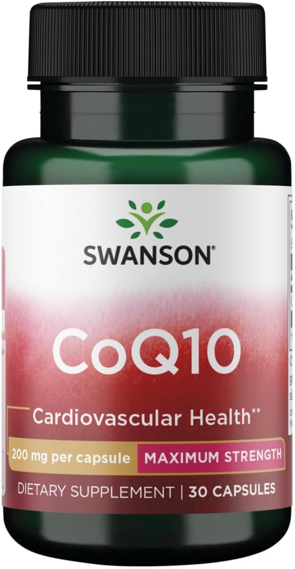 Swanson CoQ10 200 mg - 30 Cápsulas (Pack de 2)